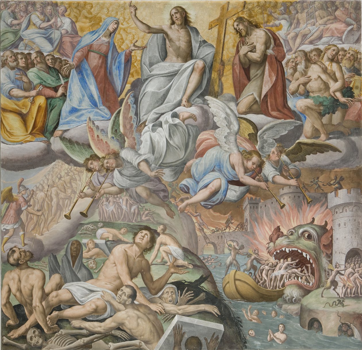 Siste dom, detalj, 1614 av Giovanni Mauro della Rovere