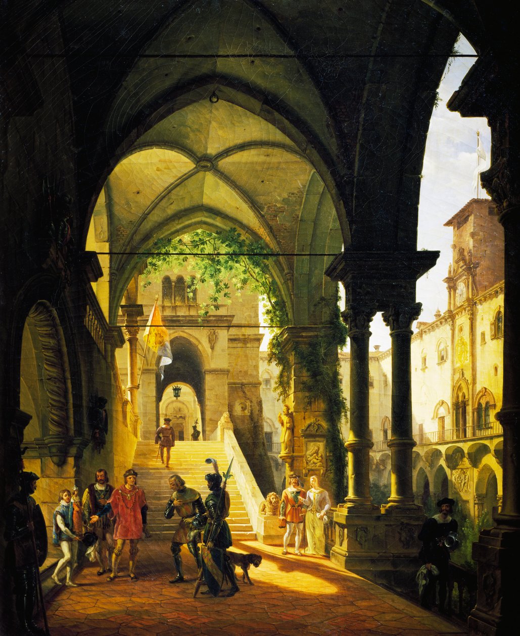 Louis XI på Barolo Castle av Giovanni Migliara (1785-1837) av Giovanni Migliara