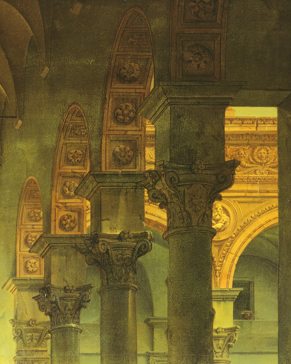 The Apothecary of a Cloister, av Giovanni Migliara, detalj av Giovanni Migliara