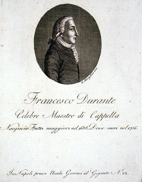 Francesco Durante (1686-1756) (gravering) av Giovanni Morghen