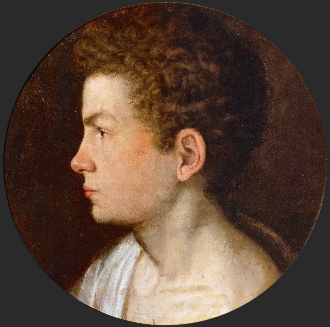 Manierisme: Selvportrett av Lomazzo, Giovanni Paolo (1538-1600), ca. 1560. Olje på tre, D 39. Kunsthistorisk museum, Vienne av Giovanni Paolo Lomazzo