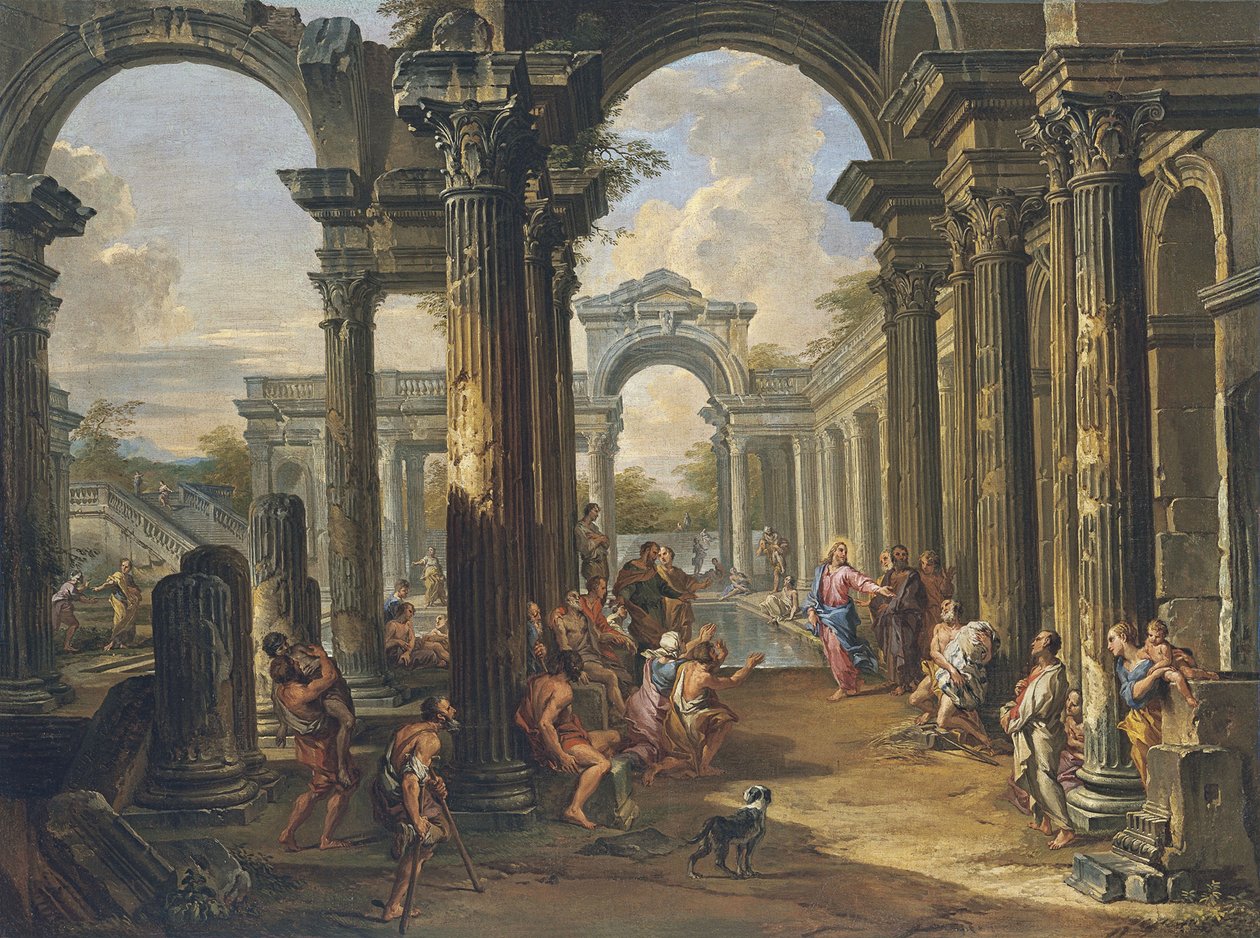 The Pool of Bethesda av Giovanni Paolo Pannini