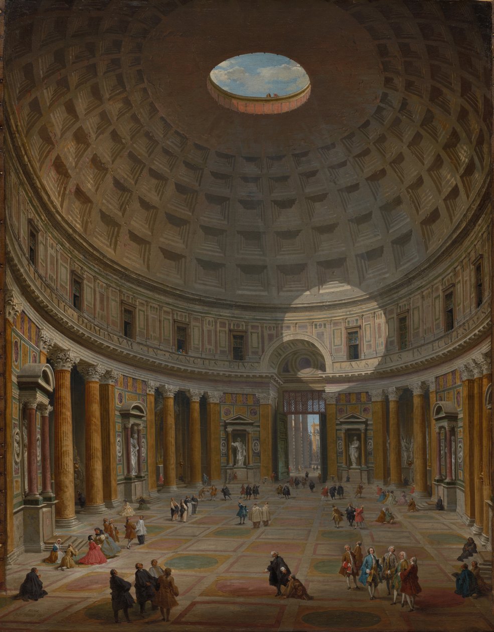 Interiøret i Pantheon, Roma, 1747. av Giovanni Paolo Pannini