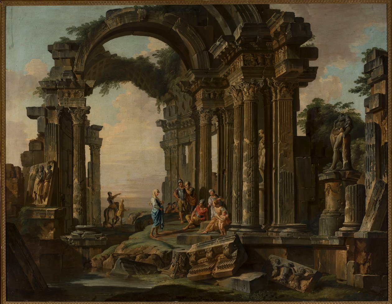 Romerske ruiner av Giovanni Paolo Pannini