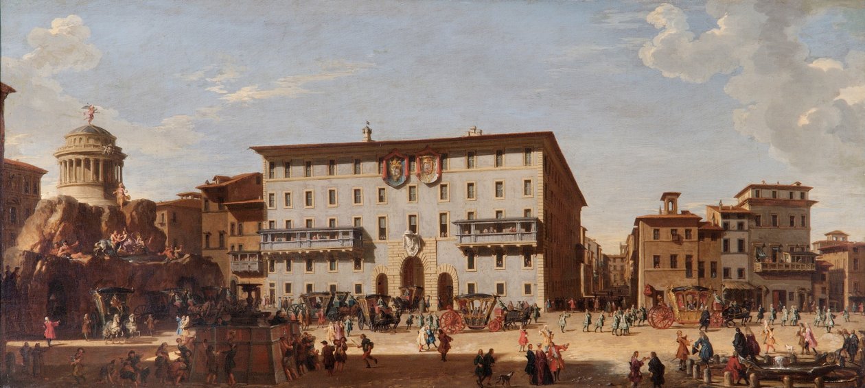 En festival i Spansketrappen, Roma av Giovanni Paolo Pannini
