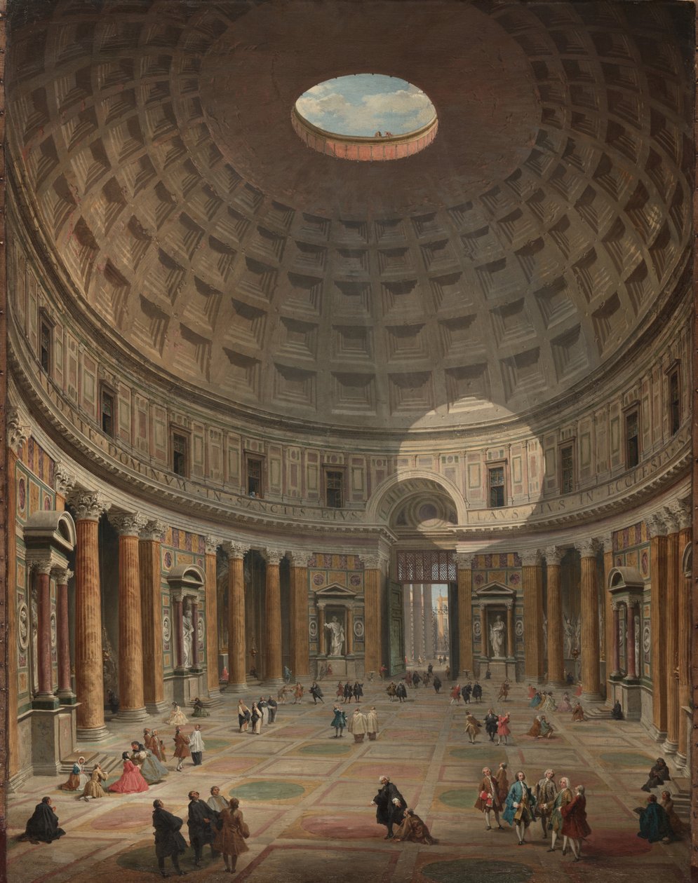 Interiør av Pantheon, Roma, 1747 av Giovanni Paolo Pannini