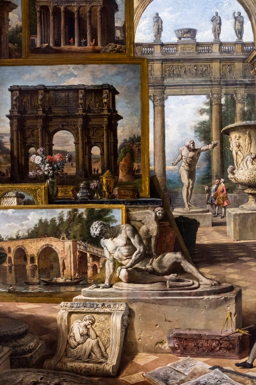 Antikkens Roma, ca. 1754/57 (olje på lerret) av Giovanni Paolo Pannini or Panini