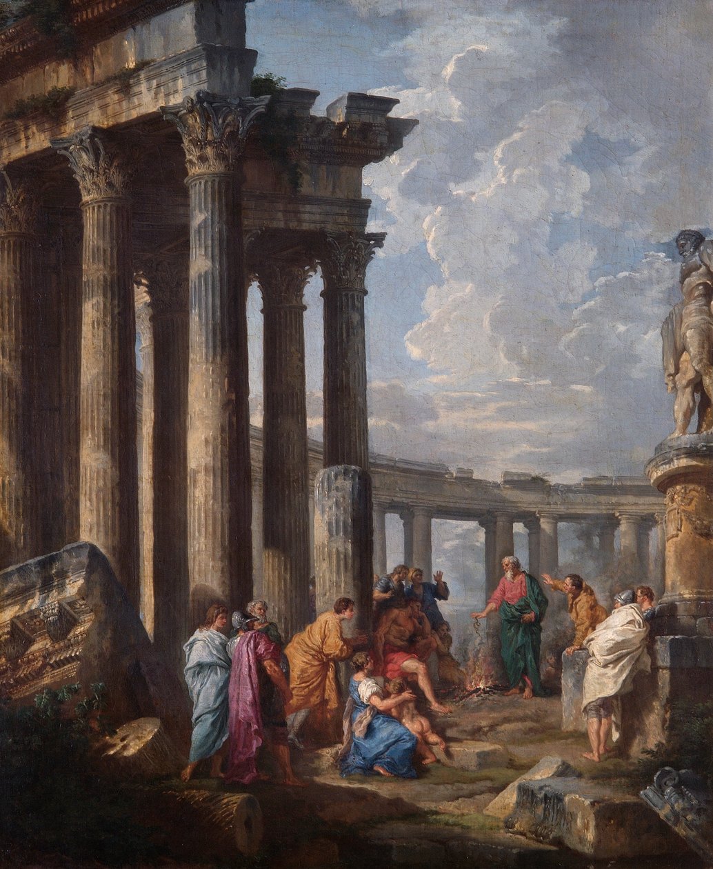 St. Paul på Malta Grasping The Viper av Giovanni Paolo Pannini