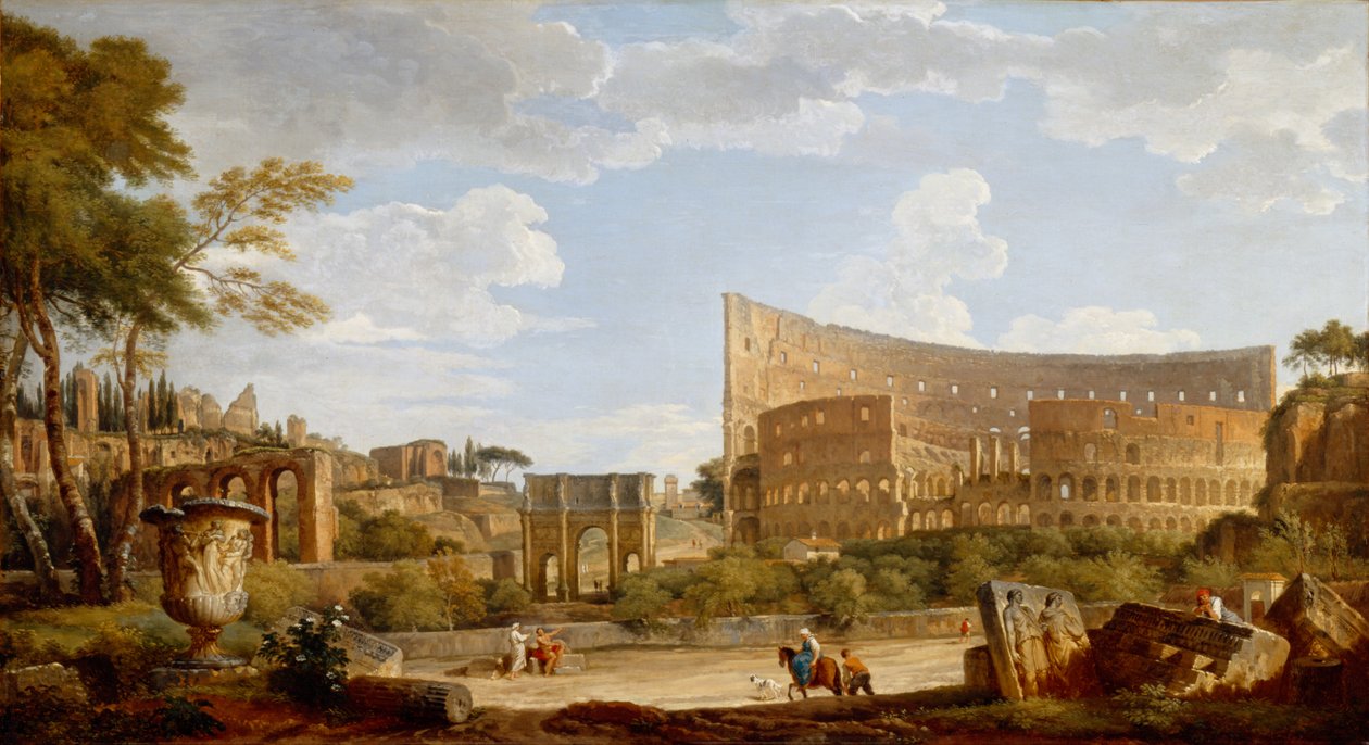Utsikt over Colosseum av Giovanni Paolo Pannini