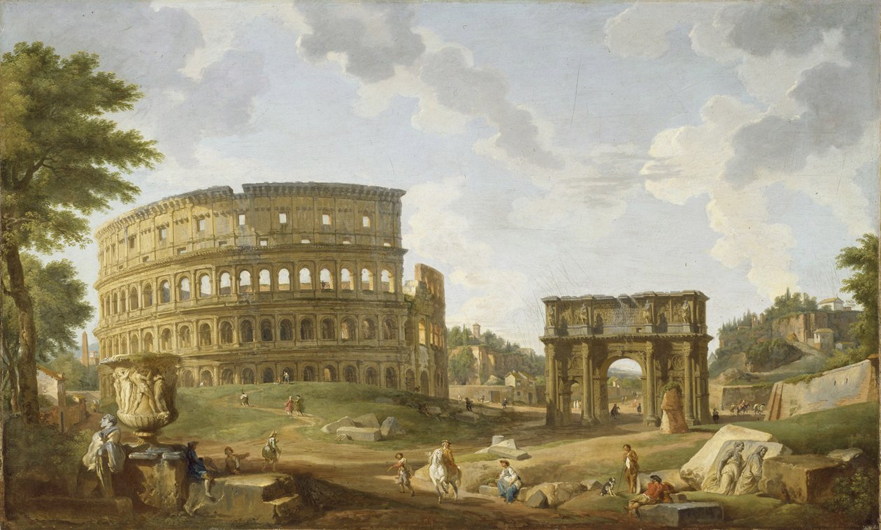 Utsikt over Colosseum, 1747 av Giovanni Paolo Pannini