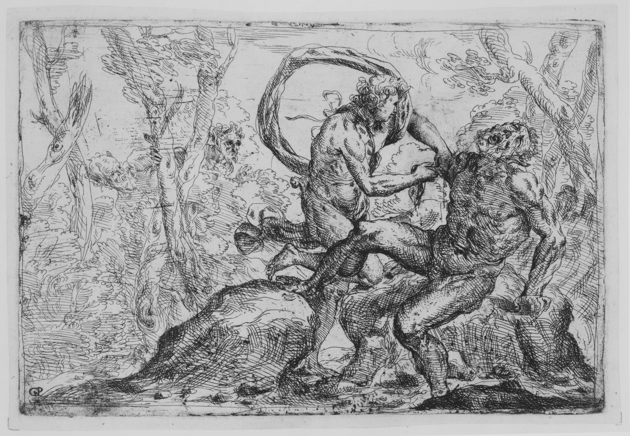 The Flaying of Marsyas, midten av 1600-tallet. av Giovanni Pietro Possenti