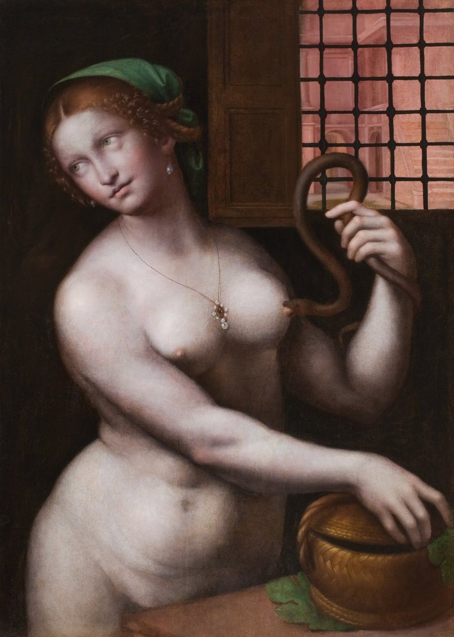 Cleopatra, ca. 1515 (olje på panel) av Giovanni Pietro Rizzoli Giampietrino