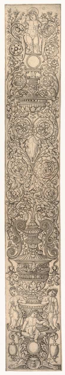Tre barn som blåser i horn, ca. 1505-1512. av Giovanni Pietro da Birago