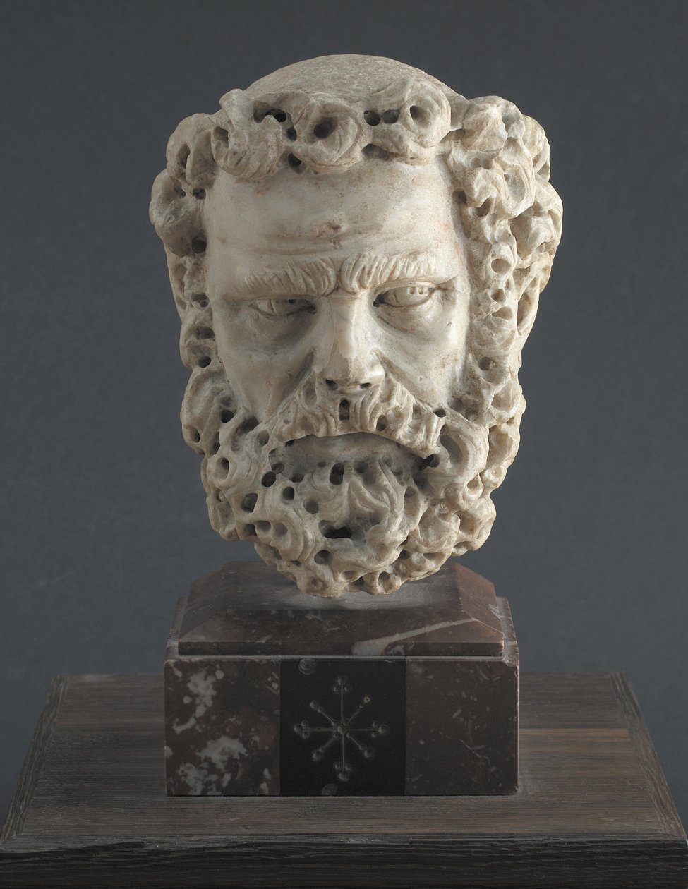 Hodet til en skjeggete mann, 1312-1314 av Giovanni Pisano