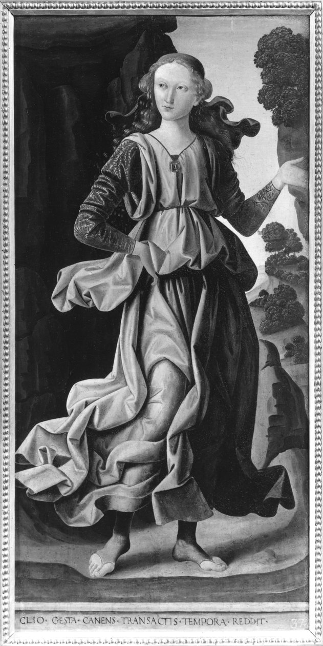 Clio, Muse of History av Giovanni Santi or Sanzio