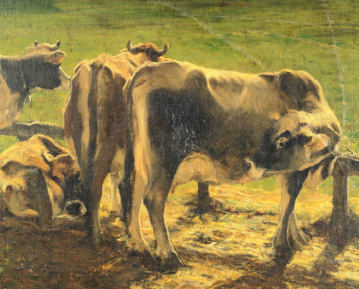 Ved pole, av Giovanni Segantini (1858-1899), olje på lerret av Giovanni Segantini