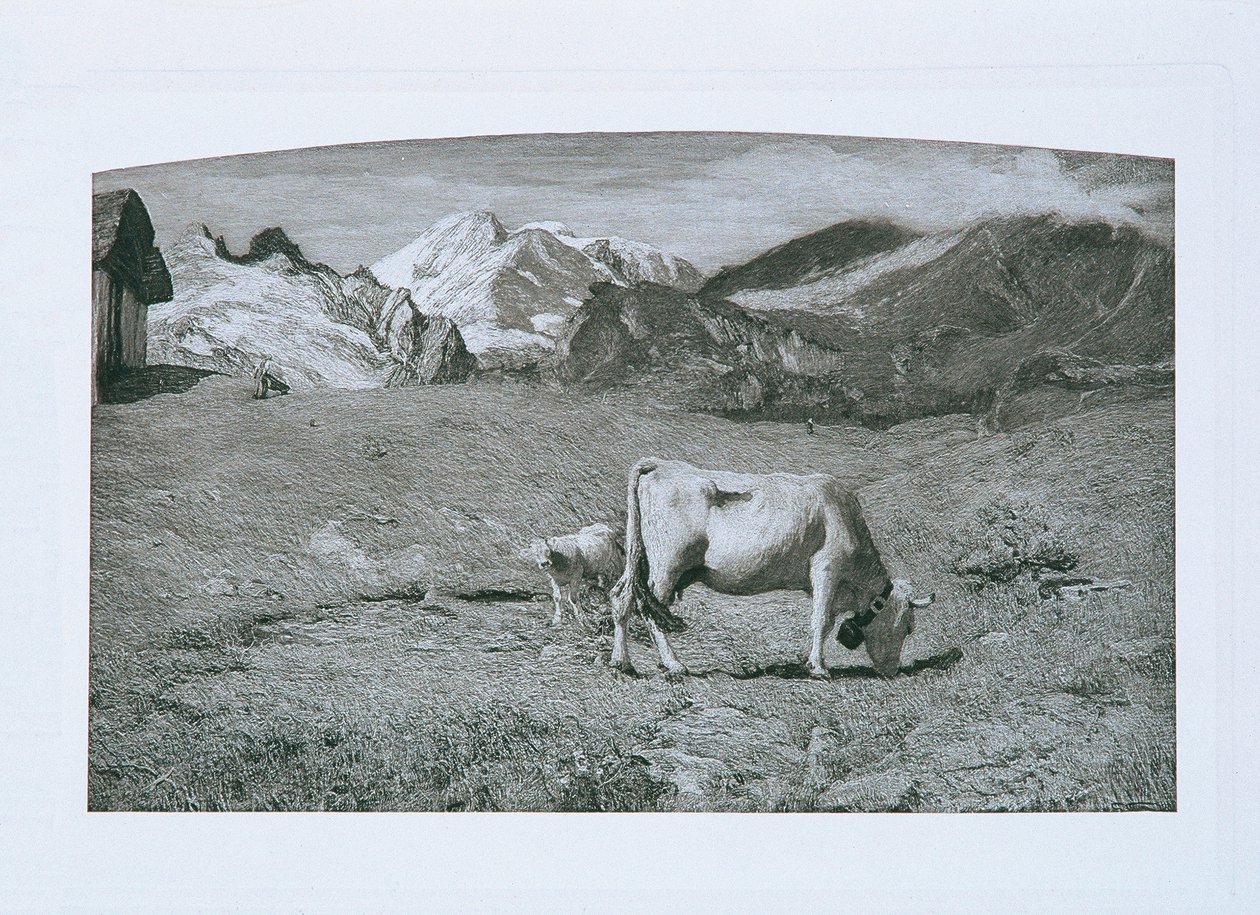vårbeite av Giovanni Segantini