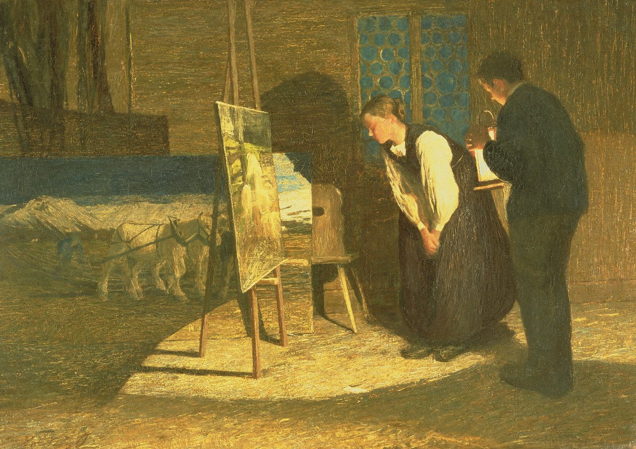 Mine modeller, 1888 av Giovanni Segantini