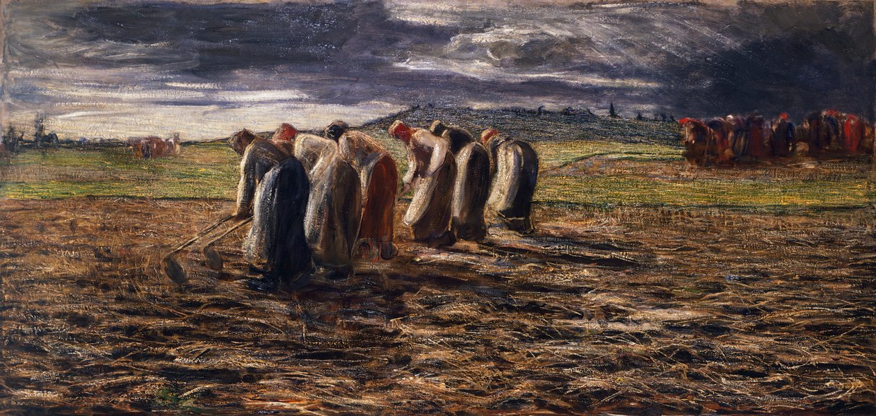 Potethøsten, av Giovanni Segantini (1858–1899) av Giovanni Segantini