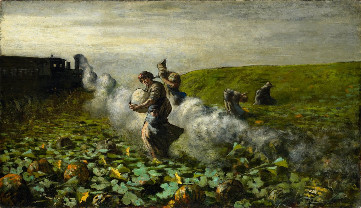 Gresskarhøsten, 1897 av Giovanni Segantini