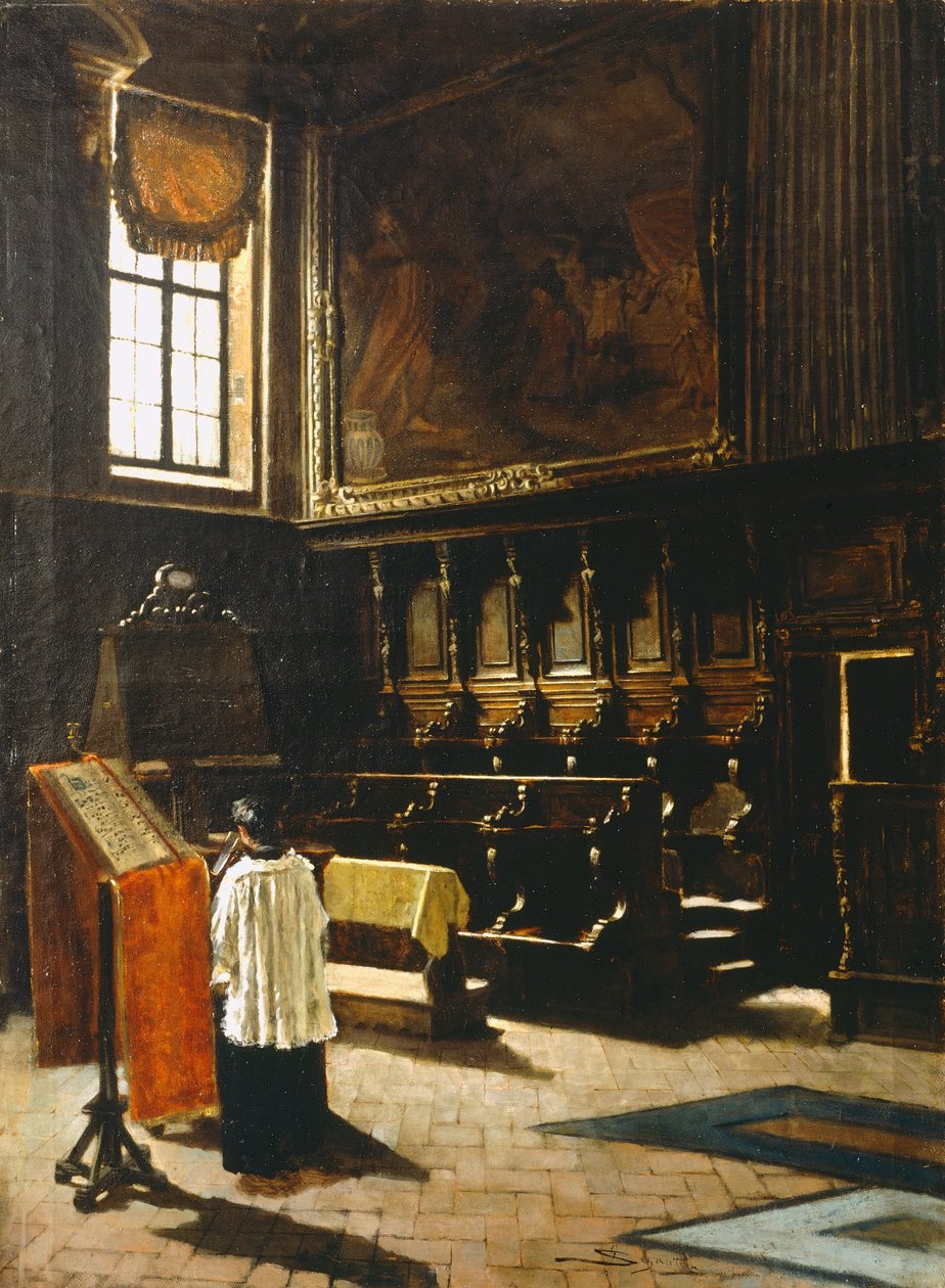 Corul bisericii Sf. Antonie din Milanonorwegian av Giovanni Segantini