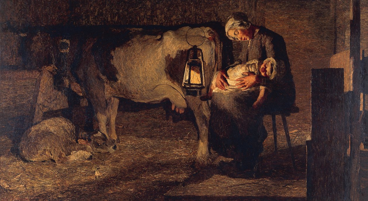 To mødre av Giovanni Segantini
