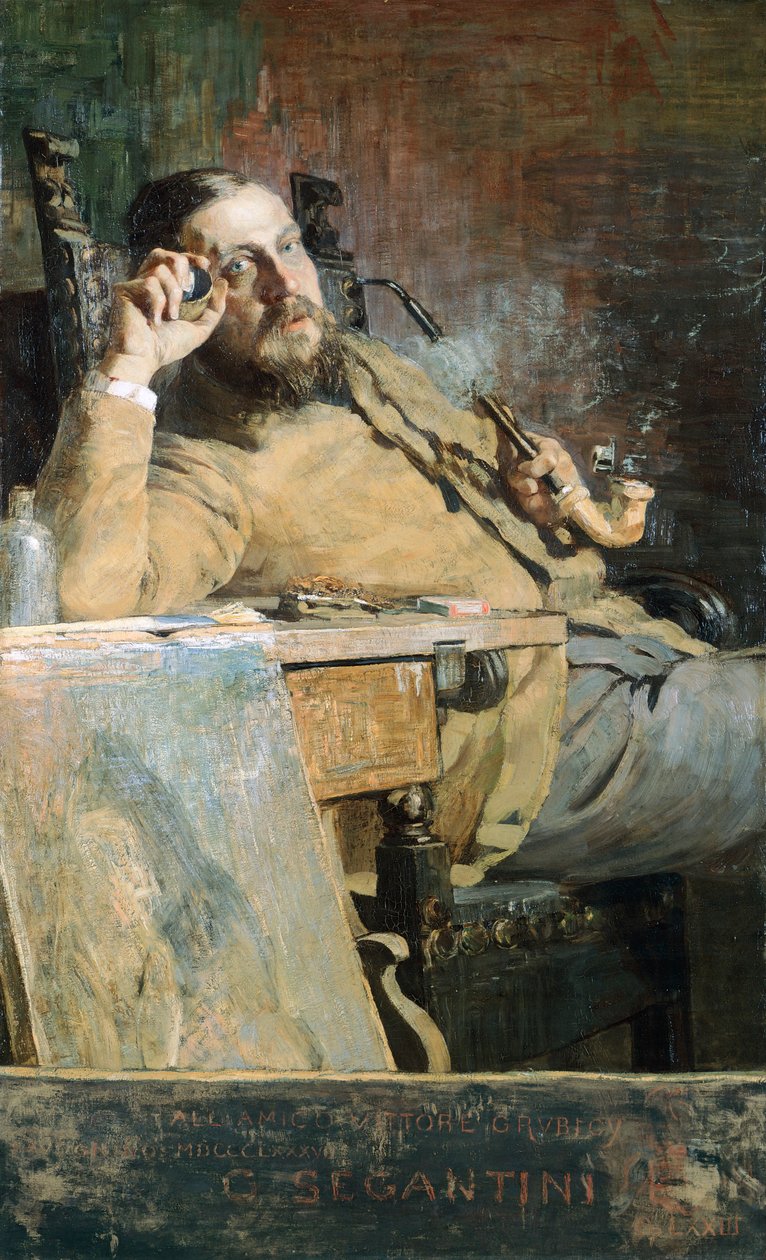 Vittorio Grubicy de Dragon, av Giovanni Segantini av Giovanni Segantini