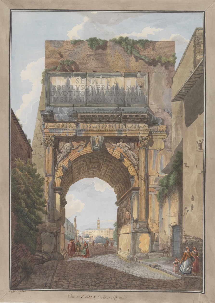 Titusbuen, ca. 1780. Skapere: Giovanni Volpato, Louis Ducros. av Giovanni Volpato, Louis Ducros