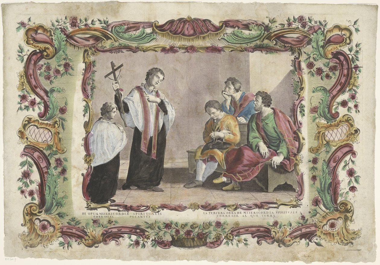 På besøk hos fangene III. Opus misericordiae spiritualis / La tercera obra de misericordia spiritual (...) (tittel på objekt) The Spiritual Works of Mercy (serietittel) av Giovanni Volpato