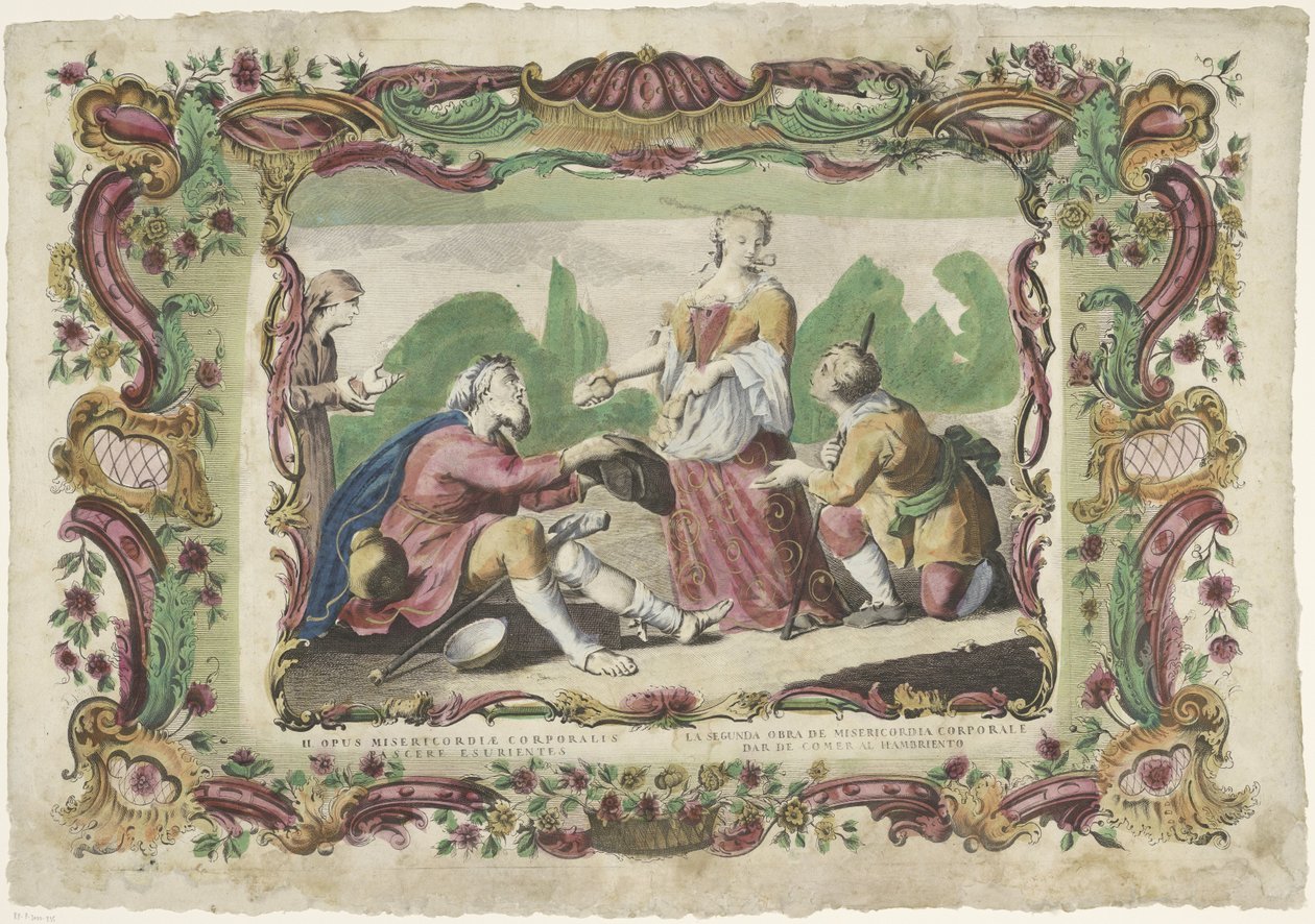 Mate de sultne II. opus misericordiae corporalis / La segunda obra de misericordia corporale (tittel på objekt) The Works of Mercy (serietittel) av Giovanni Volpato