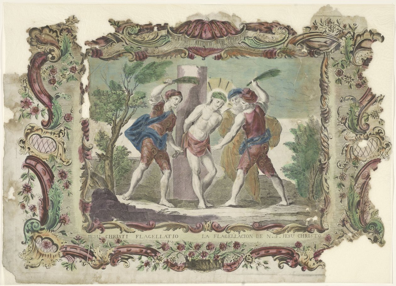 Kristi flagellasjon Jesu Christi Flagellatio / La flagellacion de N.S. Jesus Christo (tittel på objekt) av Giovanni Volpato