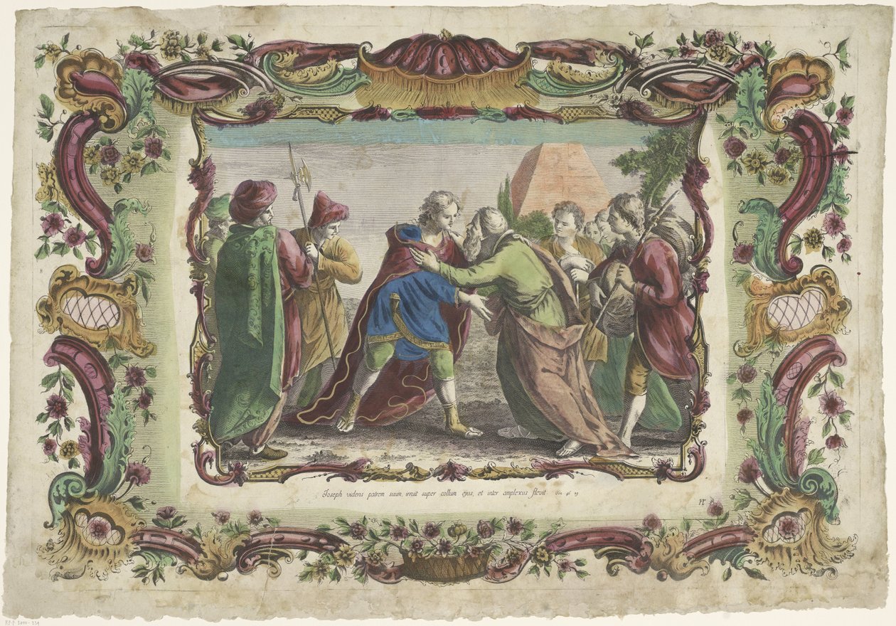 Josef møter faren sin i Gosen The Life of Joseph (serietittel) av Giovanni Volpato