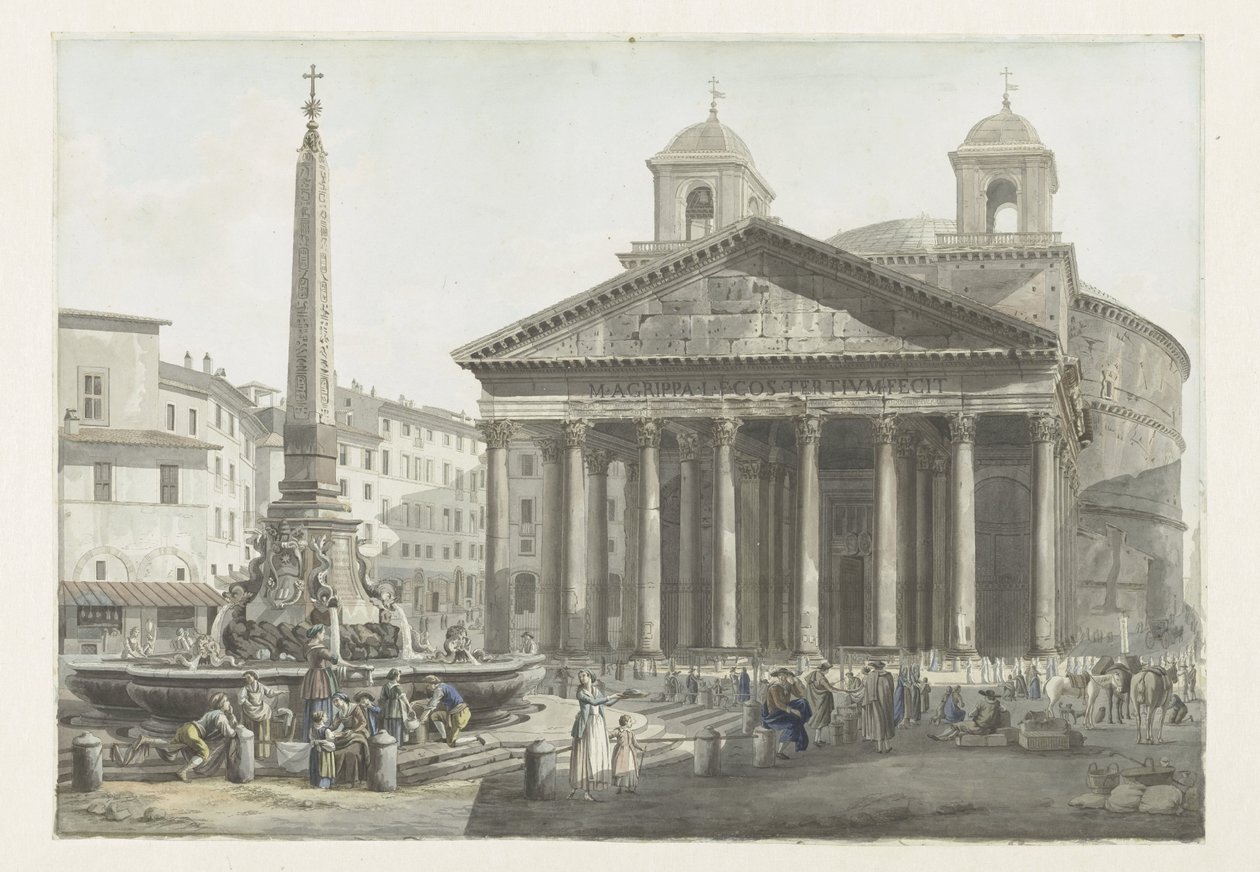 Pantheon i Roma av Giovanni Volpato