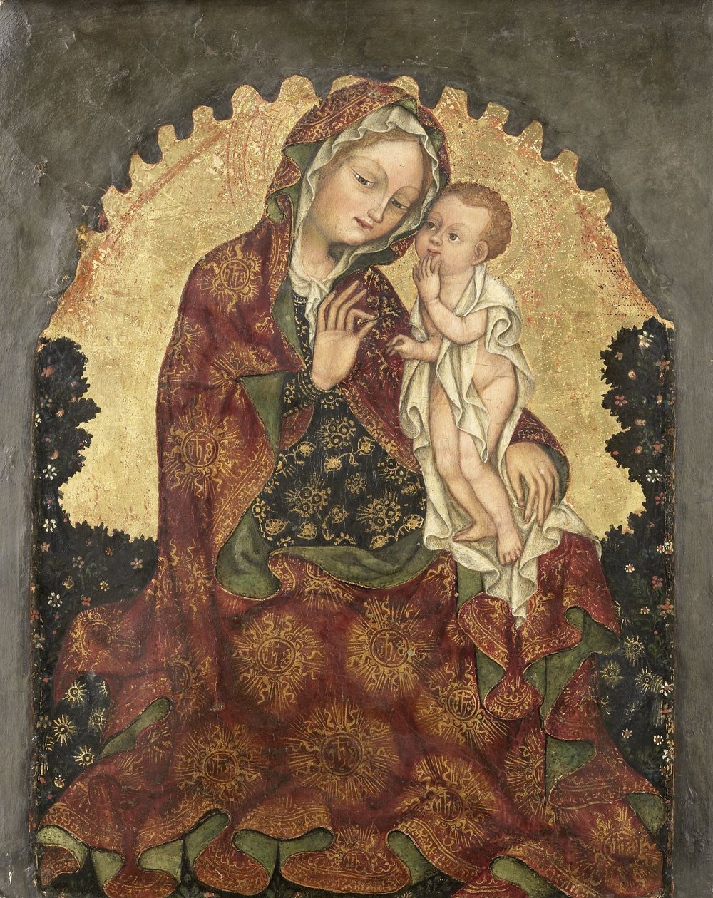 Madonna av ydmykhet av Giovanni da Francia (attributed to)