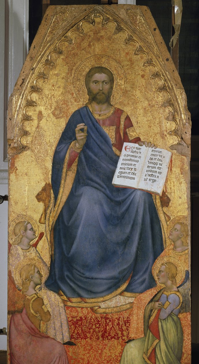Christ Judge - Olje på tre av Giovanni da Milano