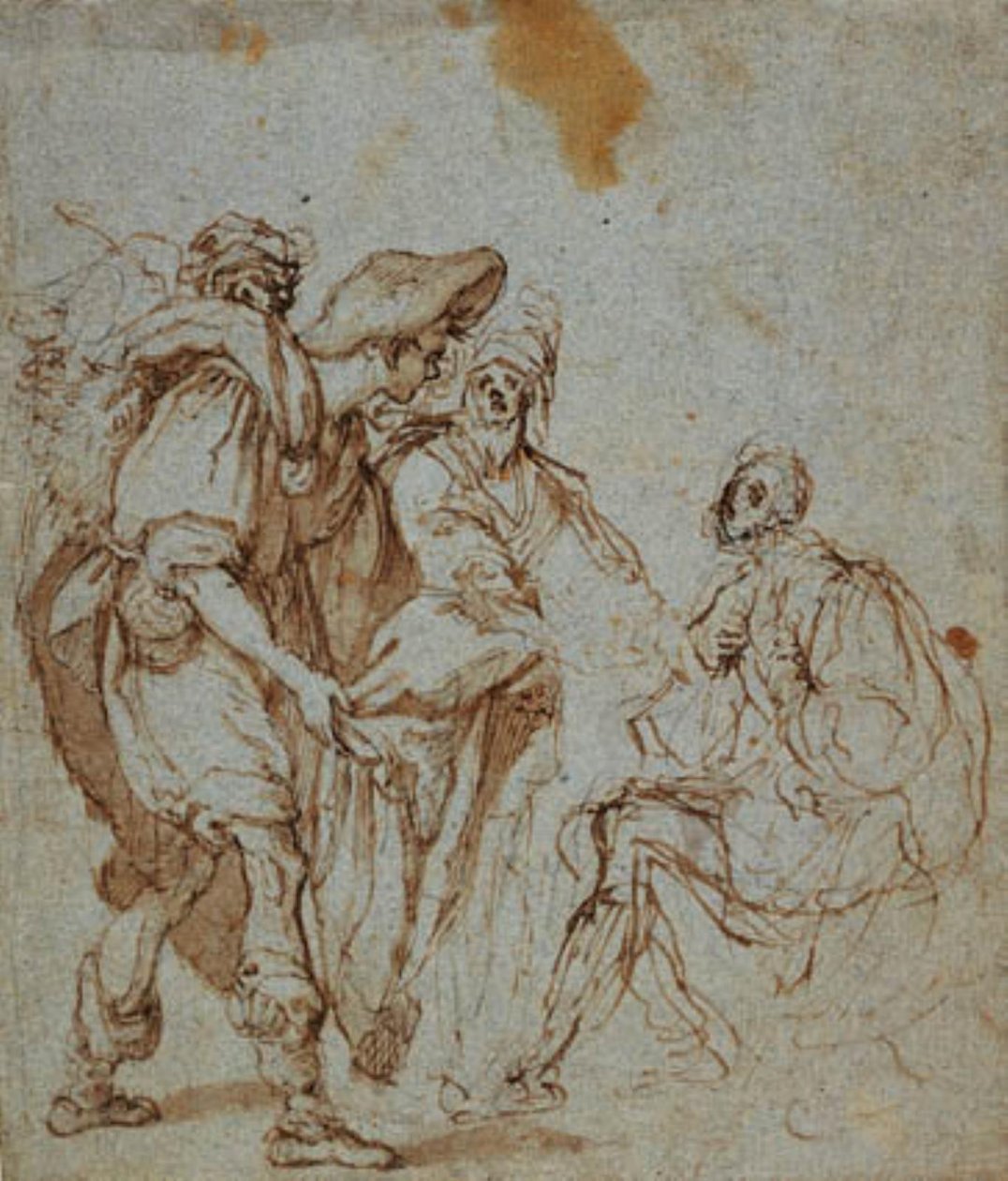 Josefs brødre viser sin blodige frakk til Jakob av Giovanni da San Giovanni