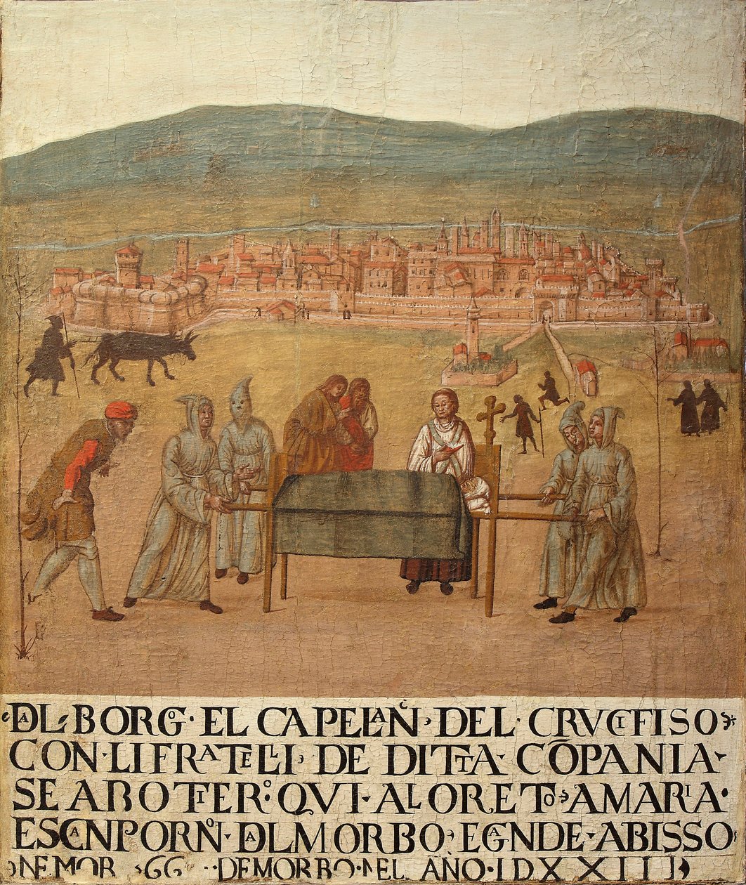Pilgrimsreise fra Compagnia del Crocifisso til Loreto, første halvdel av 1500-tallet. av Giovanni del Leone