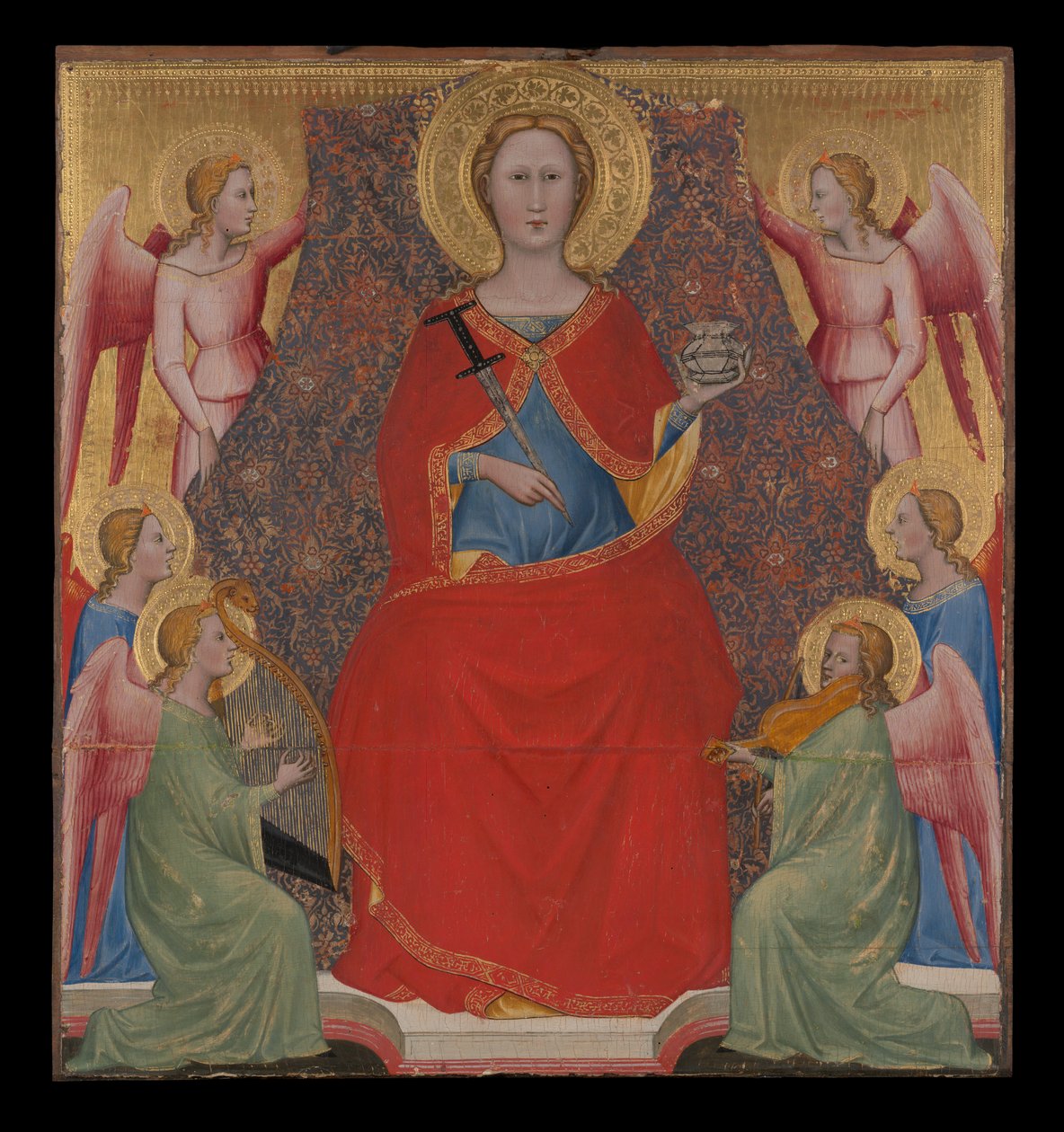 Saint Lucy på tronen av Giovanni di Bartolomeo Cristiani