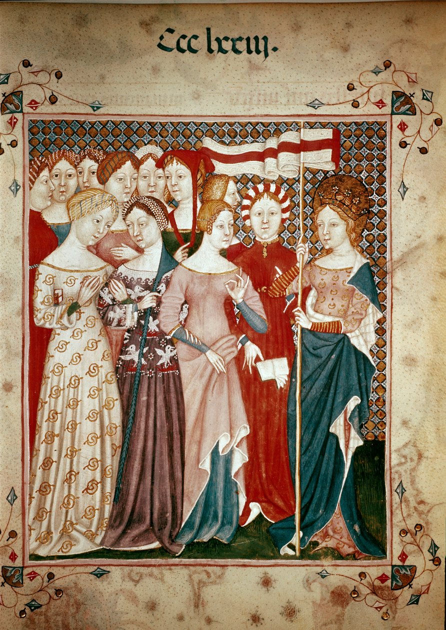 Den bretonske prinsessen St.Ursula og hennes påfølgende av Giovanni di Benedetto da Como
