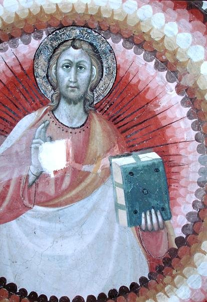 Kristus velsignelse (fresko) av Giovanni di Corraduccio