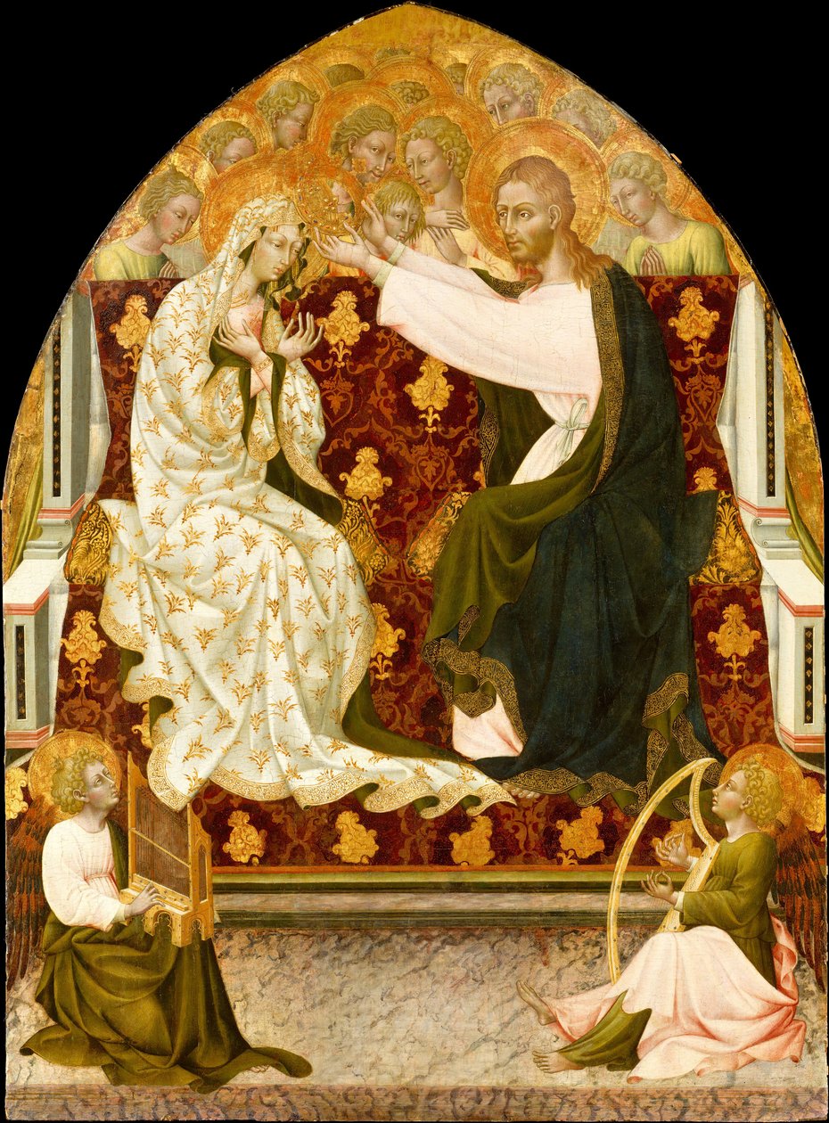 Jomfruens kroning, ca. 1455. av Giovanni di Paolo