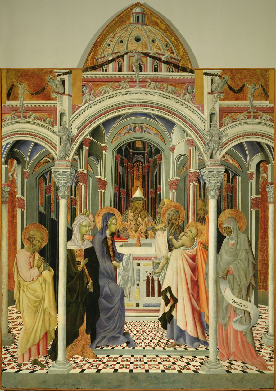 Presentasjon av Jesus i tempelet, etter 1445 av Giovanni di Paolo