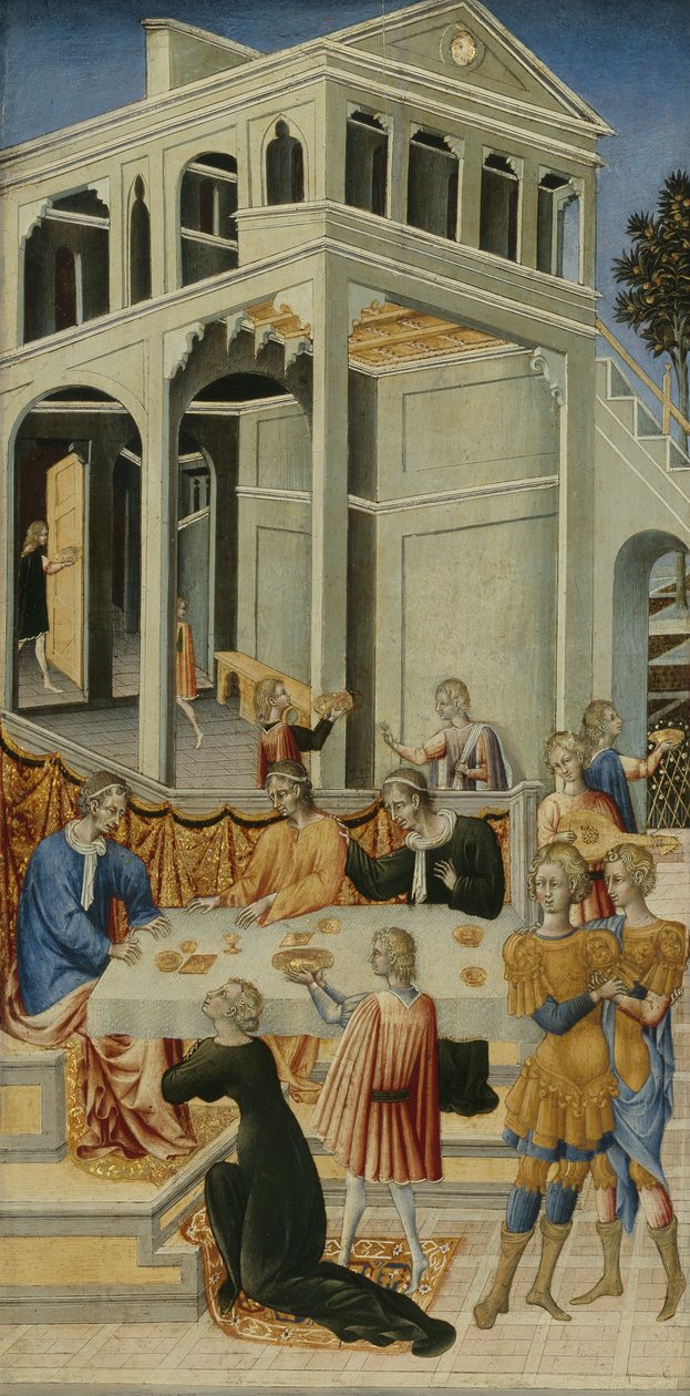 Salome ber Herodes om hodet til døperen Johannes av Giovanni di Paolo