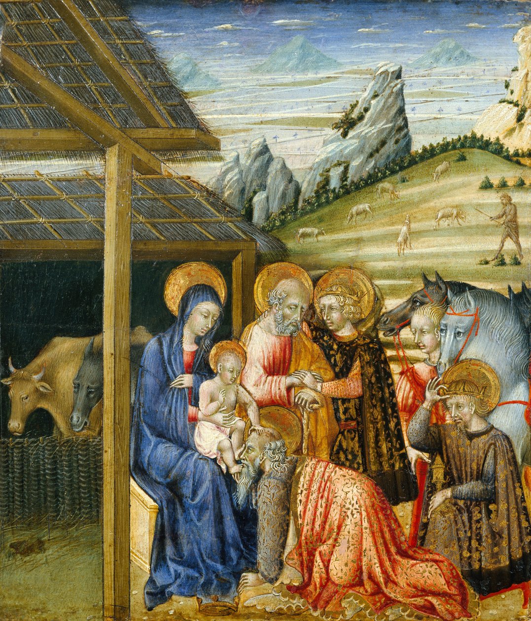 Tilbedelsen av magiene, ca. 1460. av Giovanni di Paolo