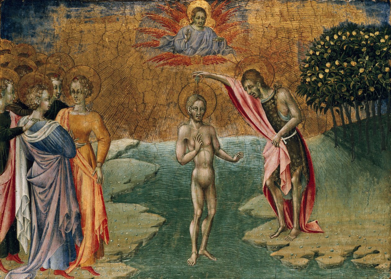 Kristi dåp, c1460 av Giovanni di Paolo