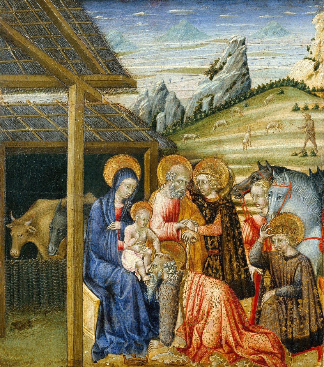 The Adoration of the Magi, ca. 1460 av Giovanni di Paolo di Grazia