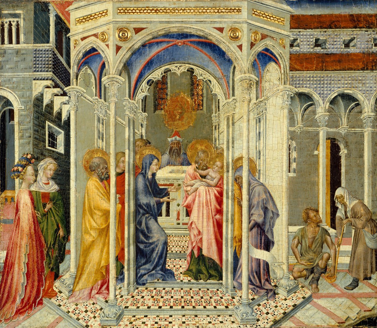 Presentasjonen av Kristus i tempelet, ca. 1435 av Giovanni di Paolo di Grazia