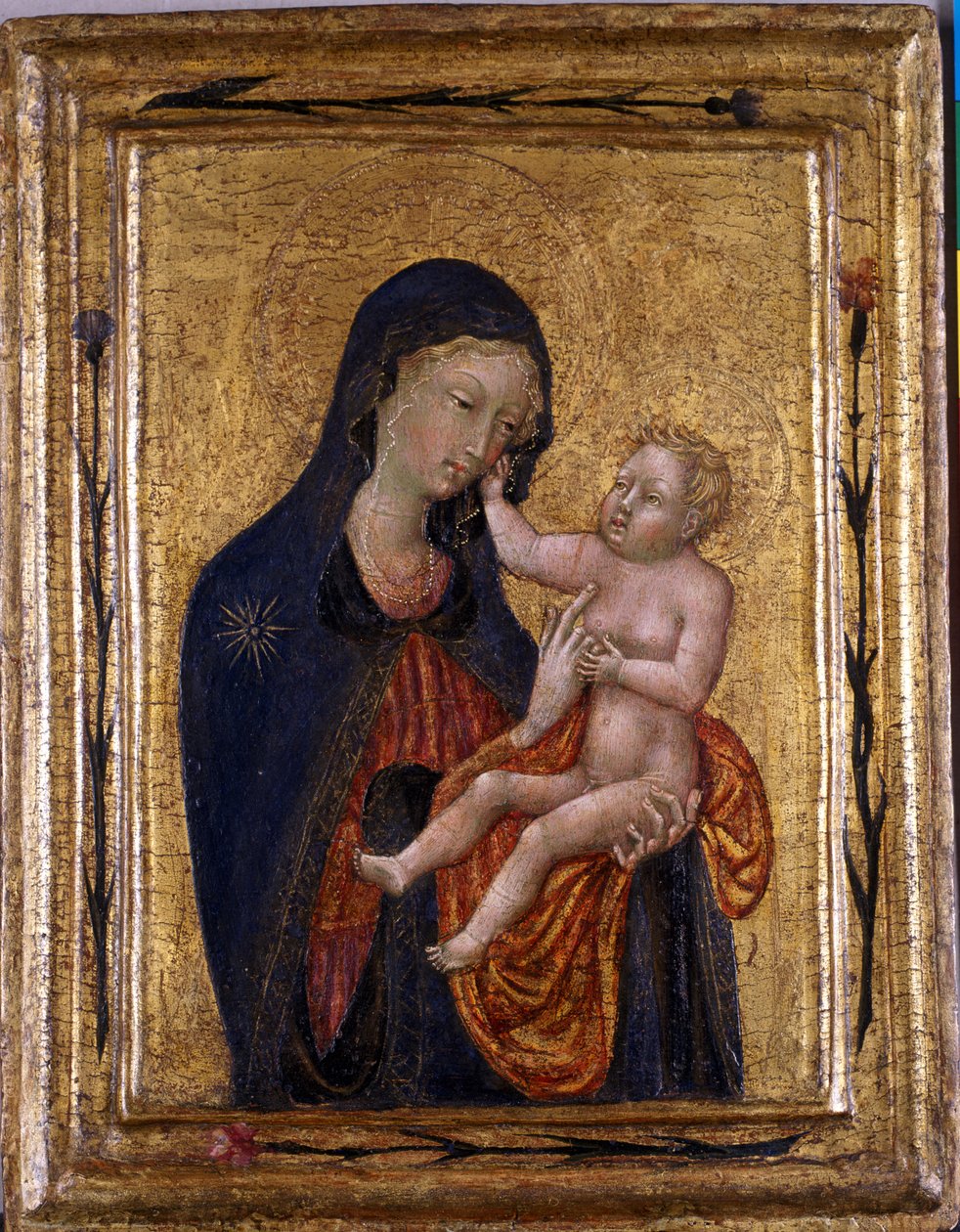 Madonna og barn, ca. 1445-47 (tempera på tre) av Giovanni di Paolo di Grazia