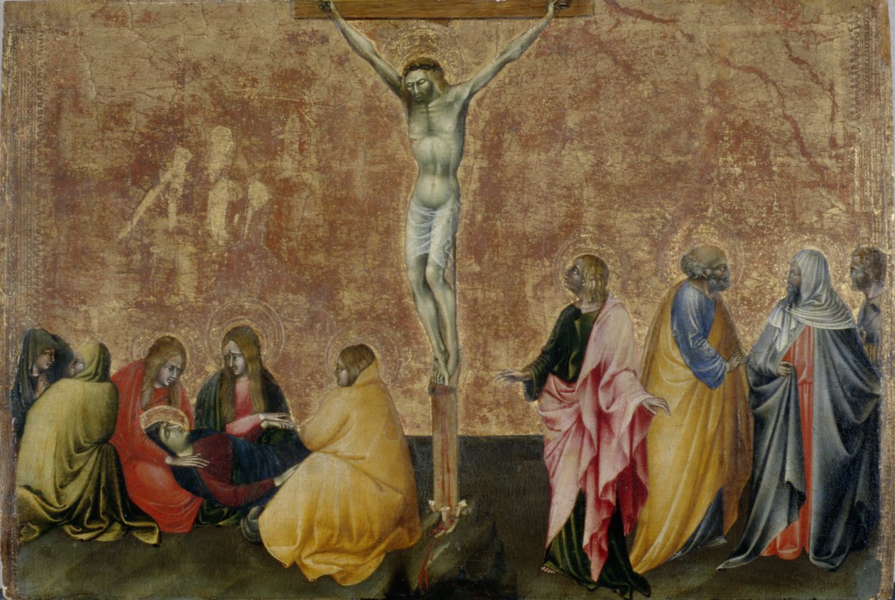 The Crucifixion of Christ, ca. 1445 (tempera på poppeltre) av Giovanni di Paolo di Grazia