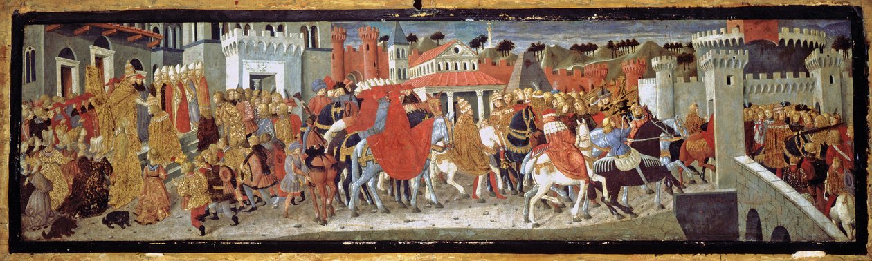 Frederick III og Leonora av Portugal i Roma, 1452 av Giovanni di Ser Giovanni,